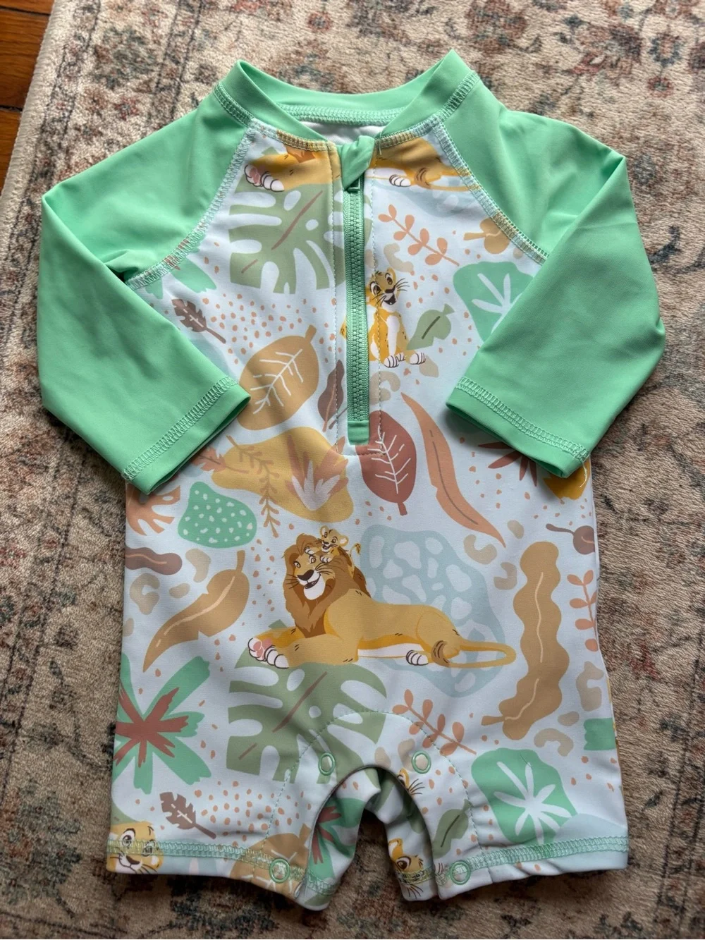 Disney The Lion King Swimsuit One Piece Rashguard Unisex 6/9M